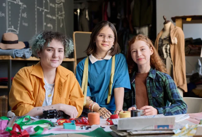 Teilnehmerinnen des fabricLabs